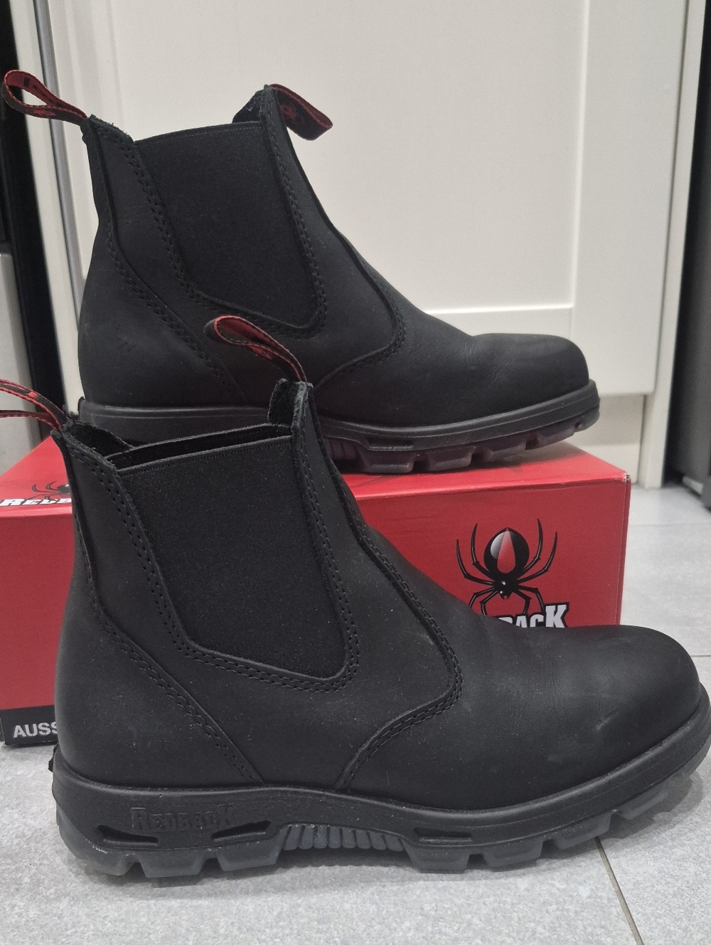 Redback Bobcat Black Boots UBBK Men's 9